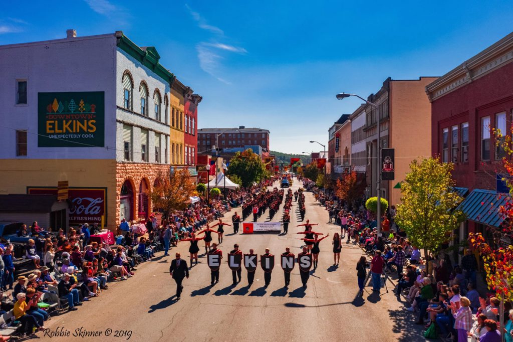 Marching band at the annual Forest Festival
